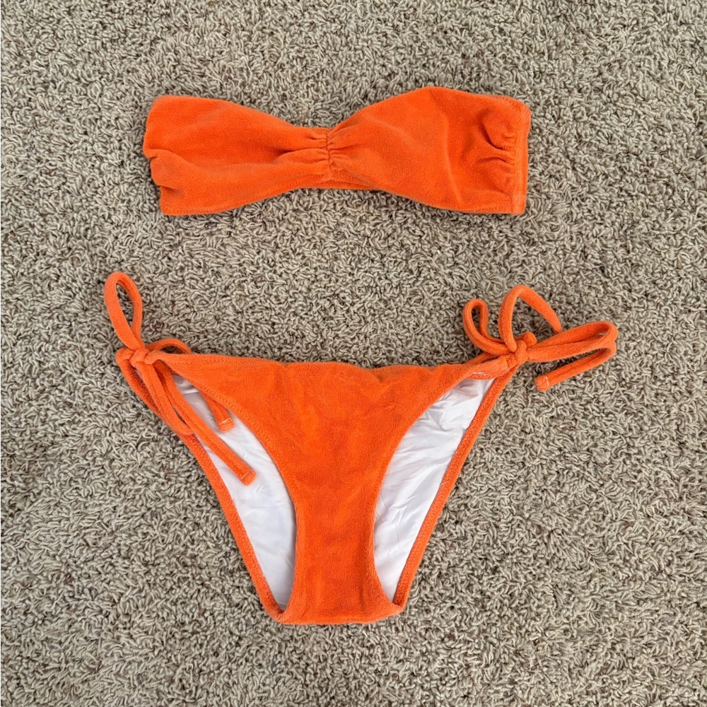 SOLID & STRIPED Vibrant Orange Swimwear
